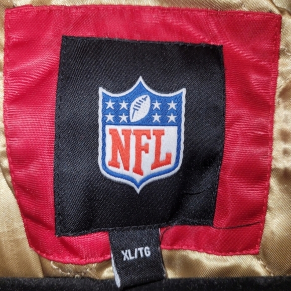 Vintage Inspired NFL San Fran 49ers Quilted Bomber XL Authrntjc NFL Merchandise - Picture 3 of 9